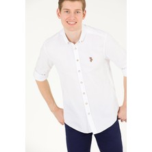U.S. Polo Assn. Erkek Silimfit Spor Pamuklu Gömlek G081SZ004.000.1672341
