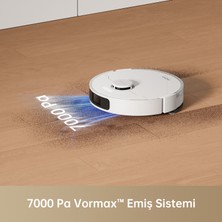 Mova S10 Robot Süpürge ve Paspas, 7,000PA Vormax™ Emiş, Vibroturbo™ Paspaslama Sistemi, Akıllı Halı Temizleme, Yükseltilebilir Tam Kauçuk Silindirik Fırça