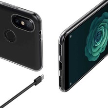 Cepte Aksesuar Xiaomi Mi 8 Se Kılıf Zore Süper Silikon Kapak-Renksiz