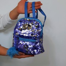 Fiyra Crn Bebe Mavi Pullu Kız Çocuk Sırt Çantası (16CMX20CMX10CM)