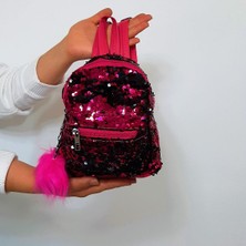 Fiyra Crn Fuşya Pullu Kız Çocuk Sırt Çantası (16CMX20CMX10CM)
