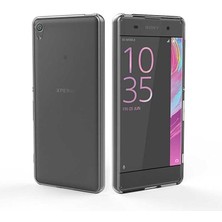 Cepte Aksesuar Sony Xperia x Kılıf Zore Süper Silikon Kapak-Renksiz