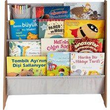 Montessori Çocuk Kitaplığı Ahşap  Renk