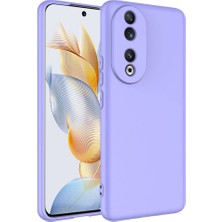 Cepte Aksesuar Huawei Honor 90 Kılıf Zore Mara Lansman Kapak-Lila