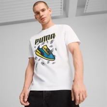 Puma Graphics Tee Beyaz Erkek Tişört - 683209 02