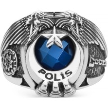 Anı Yüzük Çift Kartal Başlı 17.dönem Polis Yüzüğü