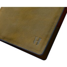 Helmbrook London Dayton Erkek Haki Çok Renkli Deri Ince Tasarım Çok Bölmeli  Rfid Korumalı Cüzdan