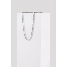 Watch of Royal JENNY SILVER ÇELİK ZİNCİR KOLYE