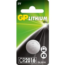 Gp CR2016 3 V Lityum Oto Kumanda Akıllı Kumanda Saat Oyuncak Oto Kumanda Düğme Pil Tekli