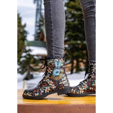 Kadın Vegan Deri Siyah Uzun Bot - Are You Lost Tasarım