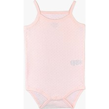 Luggi Baby 3lü Jakarlı Ip Askılı Body Kız Bebek 0-4 Yaş