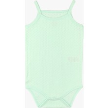 Luggi Baby 3lü Jakarlı Ip Askılı Body Kız Bebek 0-4 Yaş