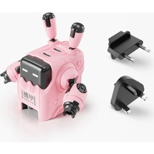 Gravastar DELTA35 Pembe Robot Figürlü 35W Hızlı Şarj Adaptörü