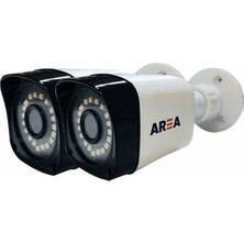 Area 2 Adet 1000 Tvl 6 Atom LED Analog Güvenlik Kamerası