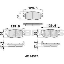Braxis On Fren Balatası Hyundaı Accent Era 2006-2012 Kıa Rıo 2006-2012 I20 2008-