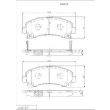 Braxis On Fren Dısk Balatası Isuzu D-Max 4x2 4x4 1020