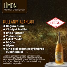 La Via Alkolsüz Şampanya Limon Aromalı Simli