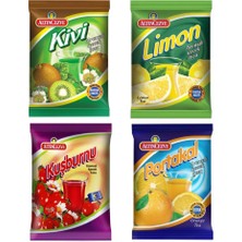 Altıncezve 4lü Paket Kivi Limon Kuşburnu Portakal 250 gr Içecek Tozu