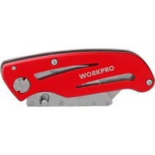 Workpro WP211003 Paslanmaz Çelik / Alüminyum Gövde Katlanır Rötuş Maket Bıçağı