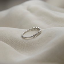 Giby Jewel Çoklu Göz 925 Ayar Minimal Gümüş Yüzük