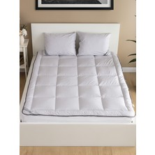 Homewell Saf Bambu Hipoalerjenik Tek Kişilik  Yatak Pedi Topper Gri