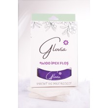 Glovia  Ipek Floş Duş Banyo Kesesi ve Lastikli Peeling Eldiveni