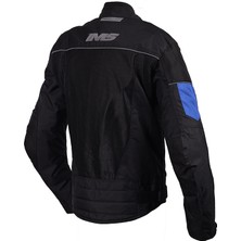 Ims New Jkt Siyah Mavi 4 Mevsim Motorcu Montu