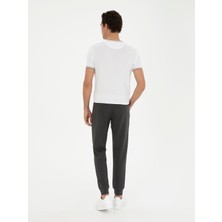 Cacharel Erkek Gri Slim Fit Lastik Paçalı Eşofman Altı 50284620-VR006