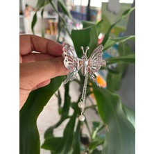 EyER Shoping Yaylı Oynar Kelebek Yarmagül Tokası Klipsli
