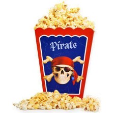 Parti Dükkanım Korsan Temalı Mısır Kutusu 8 Adet