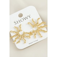 Bijuteri Net Güneş Yeni Sezon Metal Küpe