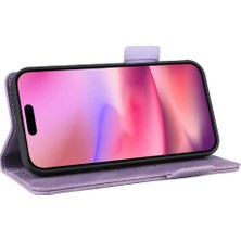 Gx Shop IPhone 16 Kapak Manyetik Cüzdan Kickstand Kart Tutucu ile Flip Case (Yurt Dışından)