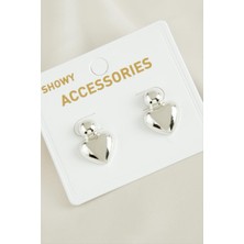 Bijuteri Net Kalp Yeni Sezon Metal Küpe