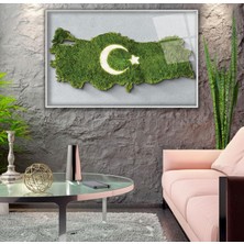 Emya Home Metal Çerçeveli Cennet Vatan Cam Tablo