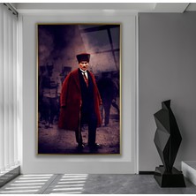 Emya Home Metal Çerçeveli Atatürk Cam Tablo