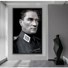 Emya Home Metal Çerçeveli Atatürk Cam Tablo