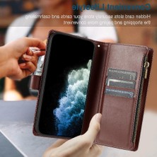 Gx Shop Realme 12 Artı Cüzdan Fermuar Kart Yuvaları Için Kılıf Folio Çanta Kapak Çevirin (Yurt Dışından)