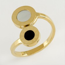 Bijuteri Net Sedef Lüks Çelik Yüzük