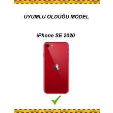 Marselit Iphone Se 2020 Uyumlu Logolu Lansman Silikon Kılıf Içi Kadife-Fıstık Yeşili