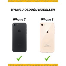 Marselit Iphone 7 ve 8 Uyumlu Logolu Lansman Silikon Kılıf Içi Kadife-Turuncu