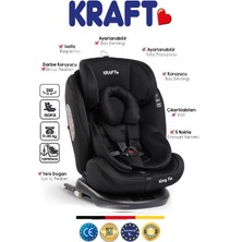 Kraft King 0-36 kg Top-Tether Isofixli 350 Derece Dönebilen Oto Koltuğu