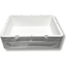 Alpbx 1.Kalite Beyaz Hamur Pasası 40x30x12 cm - Gıdaya Uygun Plastik Kasa Hamur Kasası 12 Litre