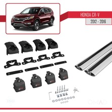 Omad Honda Cr-V (Mk4) 2012-2016 Arası ile Uyumlu Ace-2 Ara Atkı Tavan Barı Gri