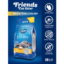 Friends Bebek Pudralı Topaklaşan 20 Litre Kedi Kumu