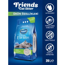 Friends Natural Kokusuz Topaklaşan 20 Litre Kedi Kumu