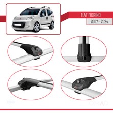 Omad Fiat Fiorino 2007 ve Sonrası ile Uyumlu Ace-1 Ara Atkı Tavan Barı Gri