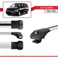 Omad Seat Alhambra 2010-2022 Arası ile Uyumlu Ace-1 Ara Atkı Tavan Barı Gri