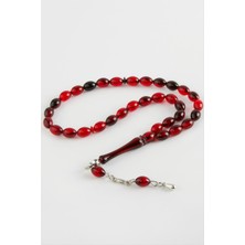 Bijuteri Net Zeytin Şekilli Plastik Tesbih 8*11 mm