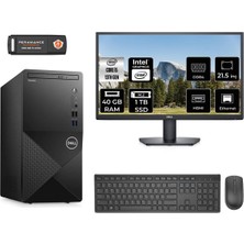 Dell Vostro 3020 Intel Core I5 13400 40GB 1tb SSD 21.5" Fhd Monitör Fdos N2054VDT3020MTU Masaüstü Bilgisayar & Per4 USB Bellek  N2054VDT3020MTUMNT338