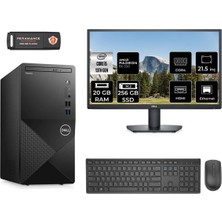 Dell Vostro 3020 Intel Core I5 13400 20GB 256GB SSD RX550/4GB 21.5" Fhd Monitör Fdos N2054VDT3020MTU Masaüstü Bilgisayar & Per4 USB Bellek N2054VDT3020MTUMNT1316